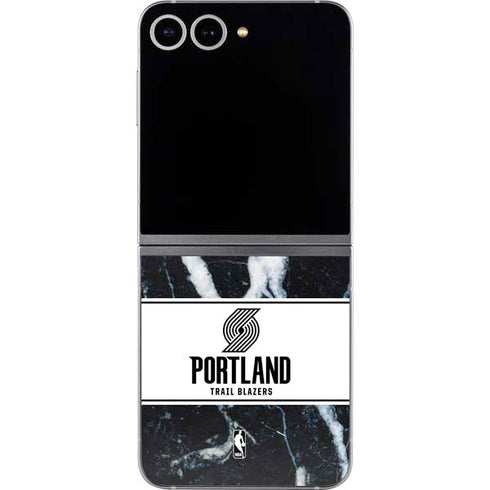 NBA Portland Trail Blazers Marble Galaxy Z Flip6 Skin